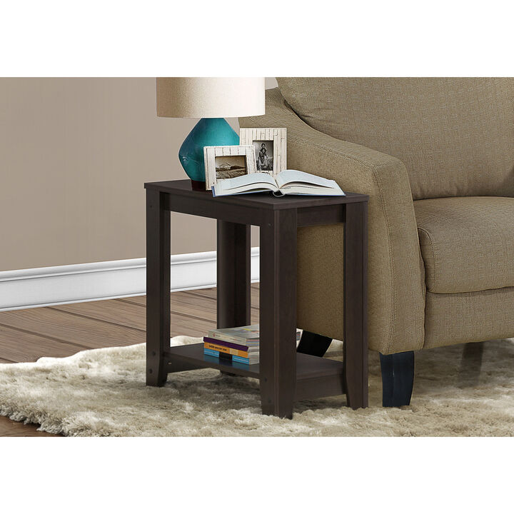 Monarch Specialties I 3119 Accent Table, Side, End, Nightstand, Lamp, Living Room, Bedroom, Laminate, Brown, Transitional