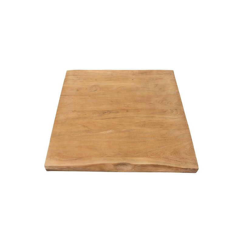 Alex Hamilton Sycamore Solid Wood Live Edge Square Coffee Table in Natural