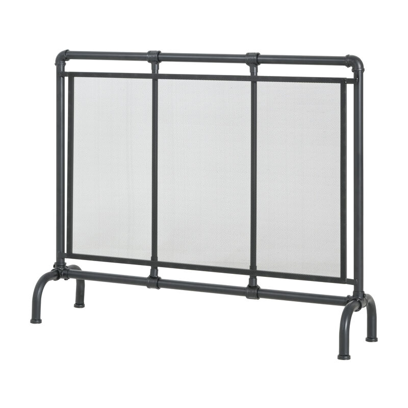 Christopher Knight Home Harva Mid-Century Modern Iron Single Panel Fireplace Screen image number 4