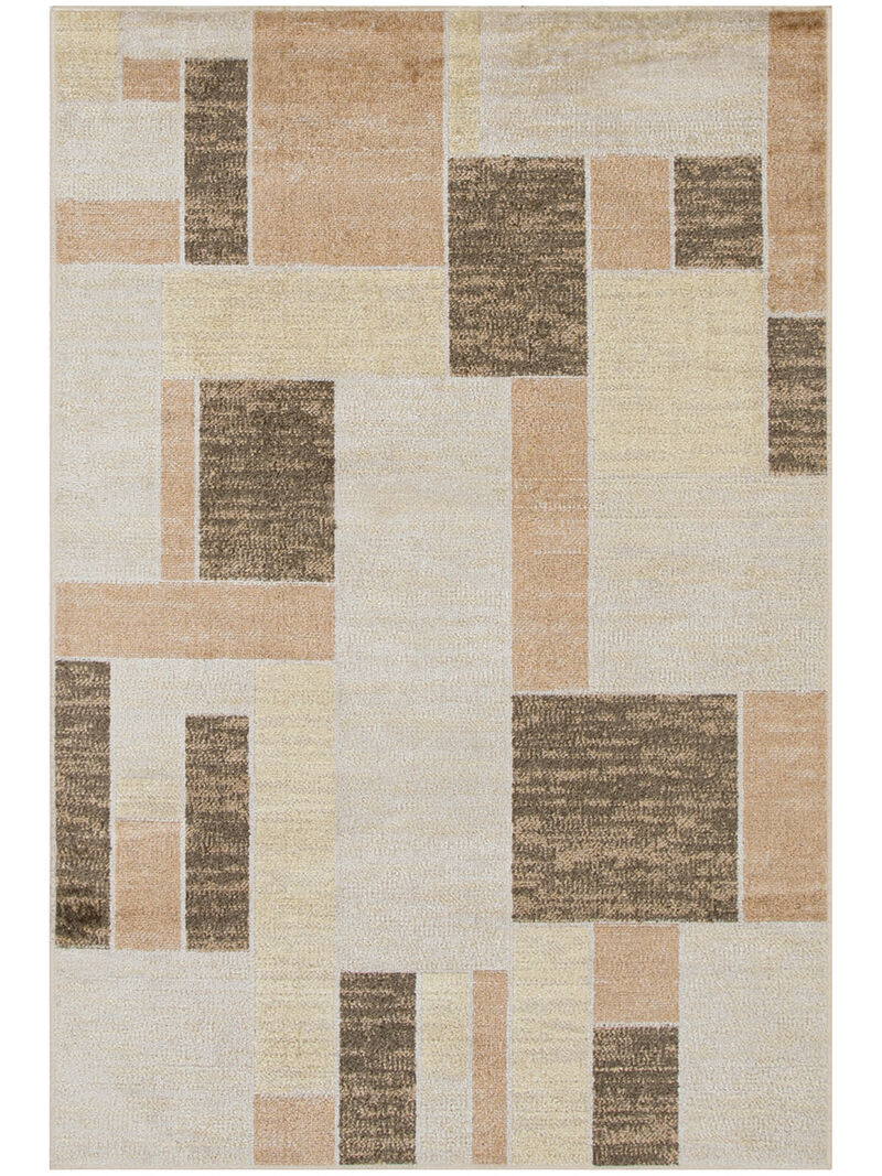 Astra Machine Washable ASW09 Beige/Multicolor 3'3" x 5' Rug