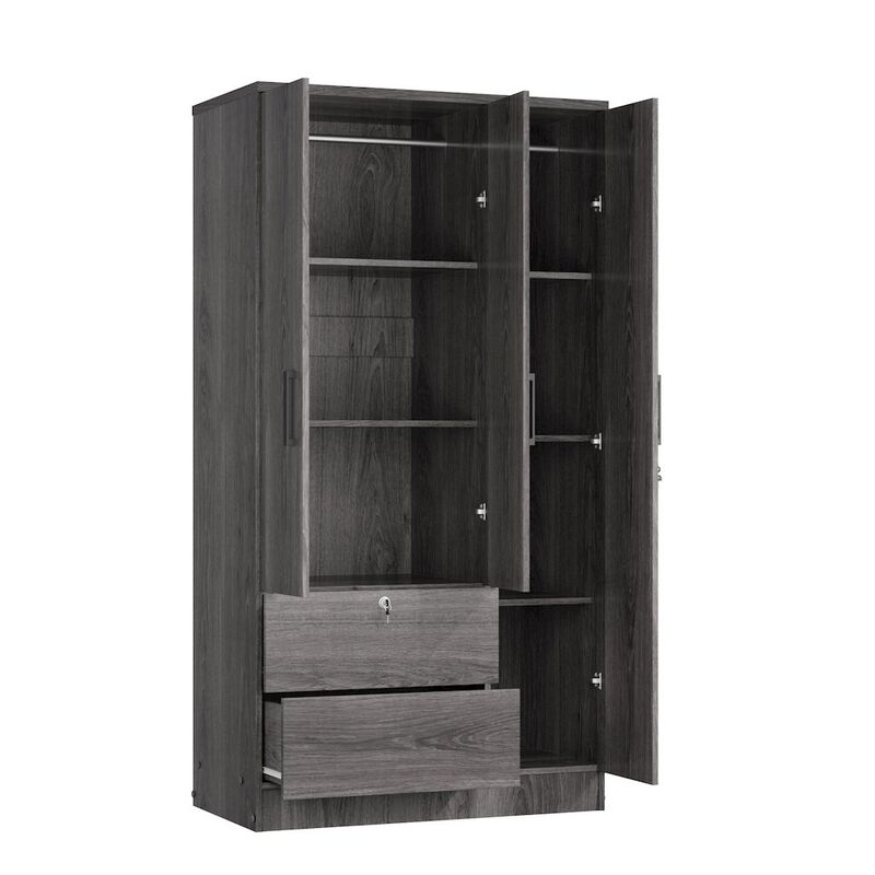 Symphony Wardrobe Closet with Two Drawers