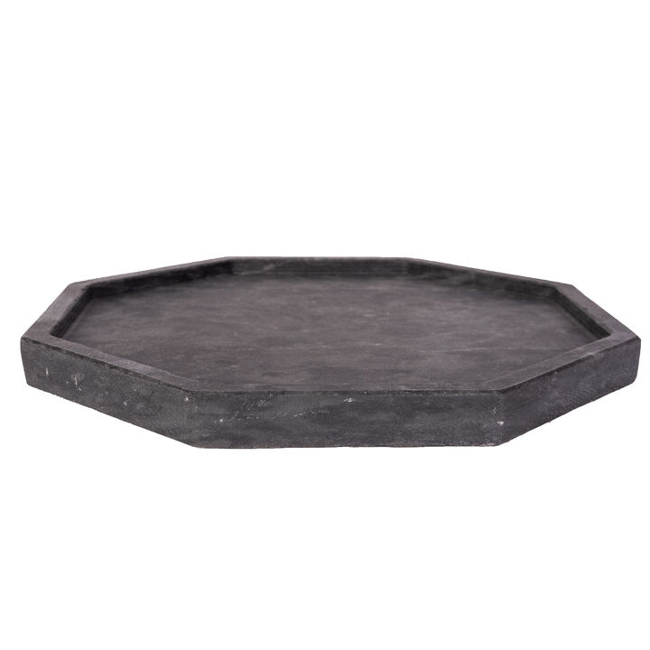 Saboga Home&trade; Octagonal Marble Tray