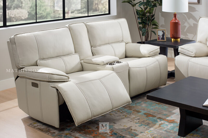 Coconut Loveseat With Console