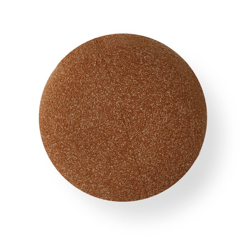 Oopa Cream Contract-Grade Straight Vegan Shearling Swivel Ottoman image number 3