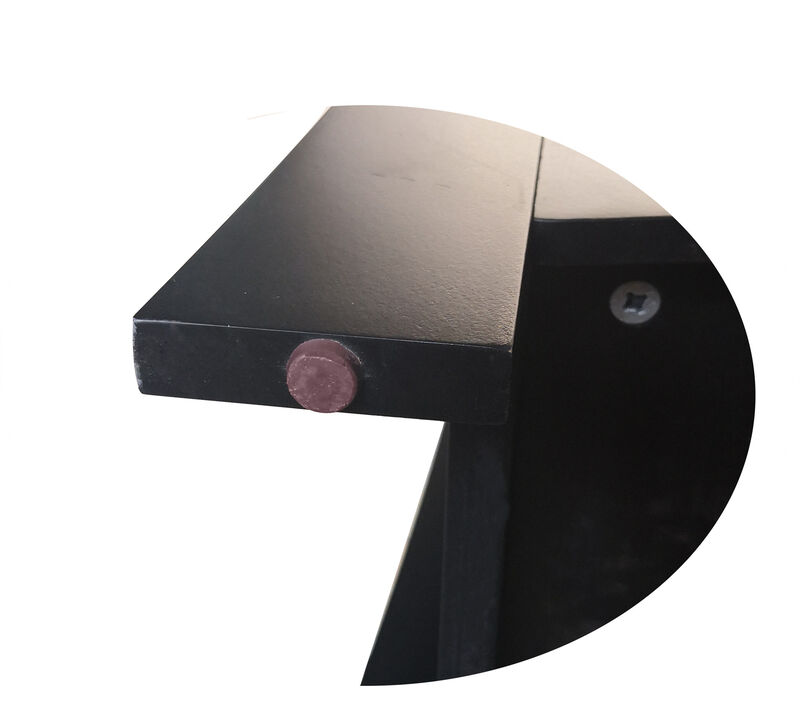 Kings Brand Hiland Bar Cabinet Wine Storage With Glass Holders & Drawer