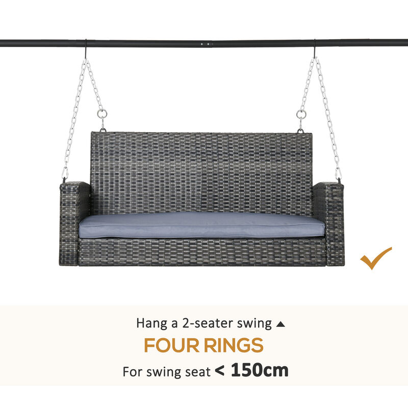 Hivvago Heavy Duty Metal Porch Swing Stand image number 6