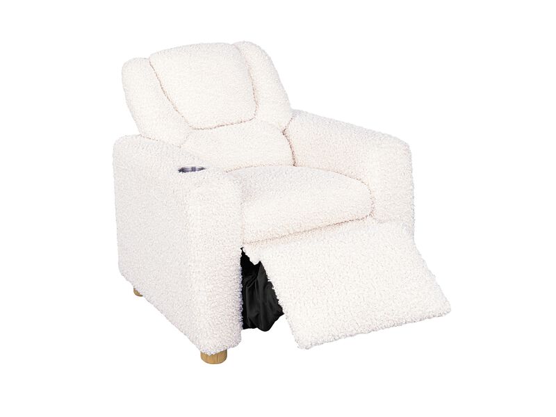 Beige Kid Push-back Recliner image number 4