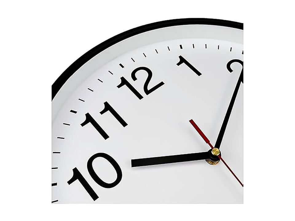 Extra Large Wall Clock 16 Non Ticking Silent Quartz Black Clocks Simple Design