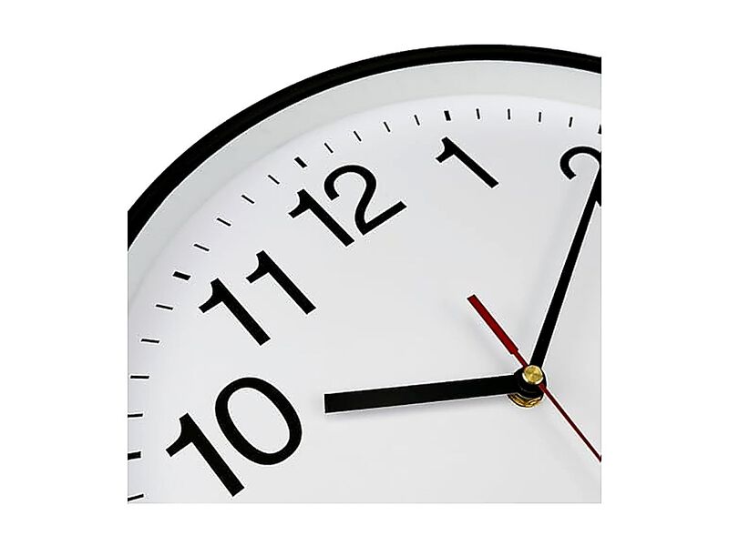 Extra Large Wall Clock 16 Non Ticking Silent Quartz Black Clocks Simple Design image number 1