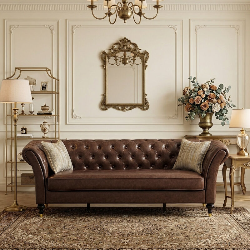 Tokvom 3-Seater PU Sofa image number 2