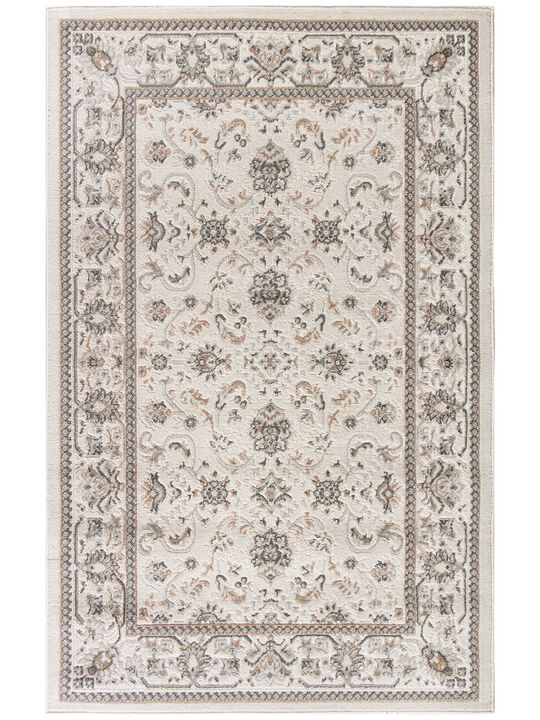Serenity Home SRH02 Ivory/Mocha 3'11" x 5'11" Rug
