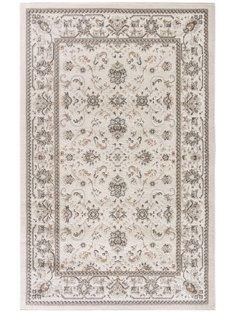 Serenity Home SRH02 Ivory/Mocha 3'11" x 5'11" Rug
