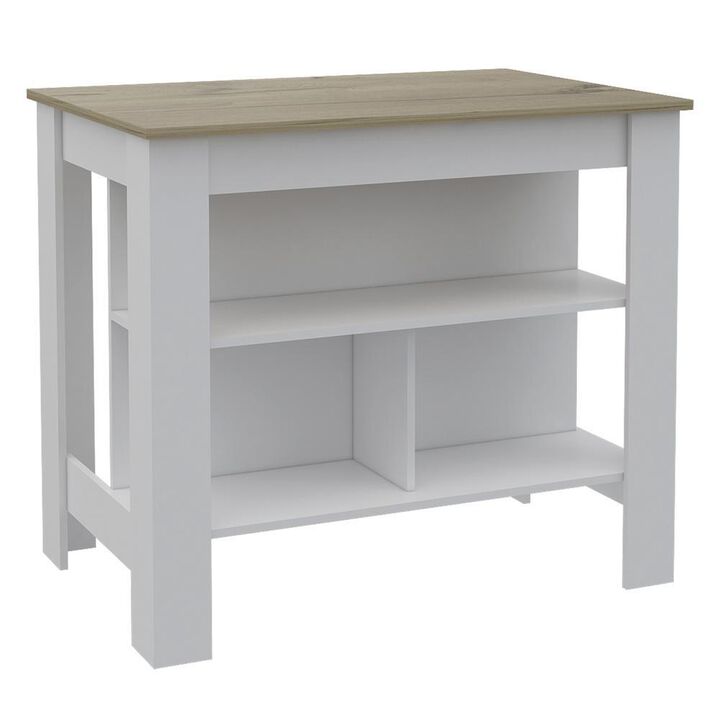 Delos Kitchen Island White - Pine