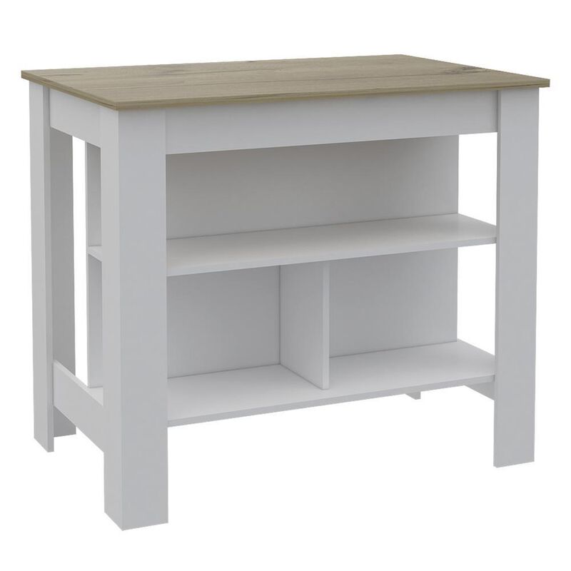 Delos Kitchen Island White - Pine