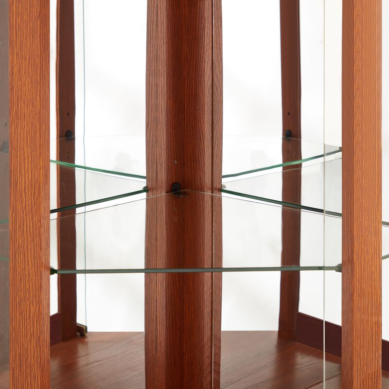 Fenket Corner Glass Curio Cabinet image number 6