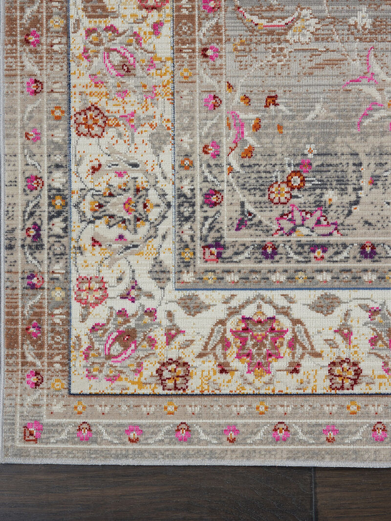 Vintage Kashan VKA01 Gray 4' x 6' Rug