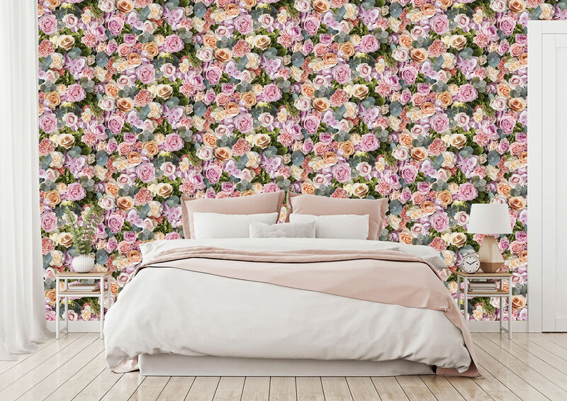 Deirdre Pink Floral Wallpaper image number 1
