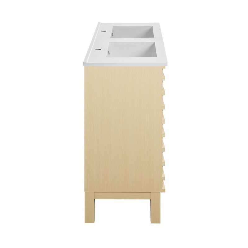 Cascade 48 in. Bathroom Vanity with 3-Hole Ceramic Sink Top image number 3