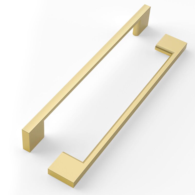 FILTA 10 Pack 7.5 Inch(192mm) Hole Centers Gold Cabinet Pulls,Stylish Kitchen Cabinet Handles Zinc Alloy Gold Cabinet Hardware f