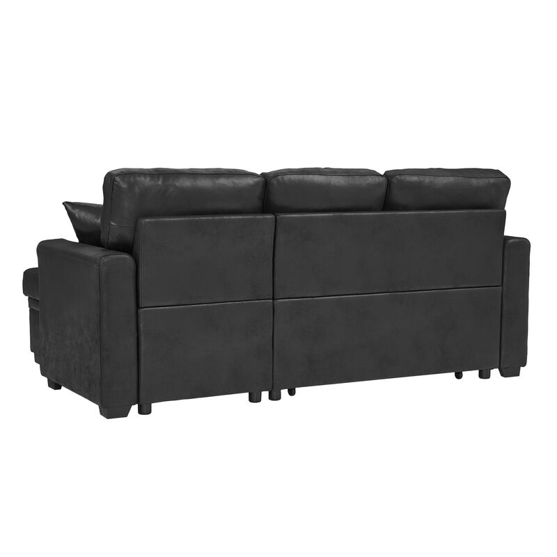 Jomple Foil Fabric Sectional Sleeper sofa image number 9