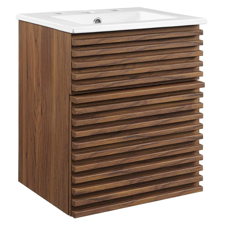 Modway Render 18 Wall-Mount Bathroom Vanity
