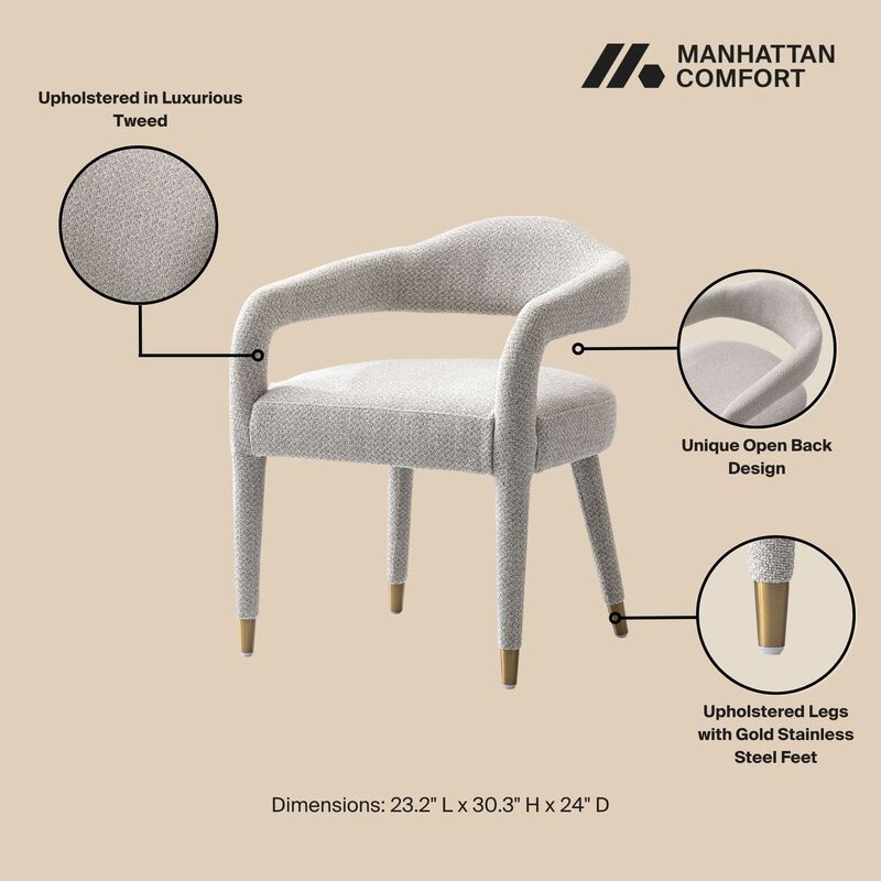 Aspen Gray Dining Arm Chair