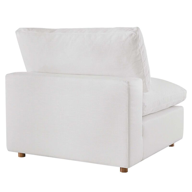 Modway Commix 6-Piece Modern Fabric Overstuffed Sectional Sofa in Pure White image number 9