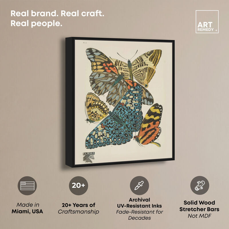 Butterflies In Spots Animals Canvas Print by Art Remedy image number 2