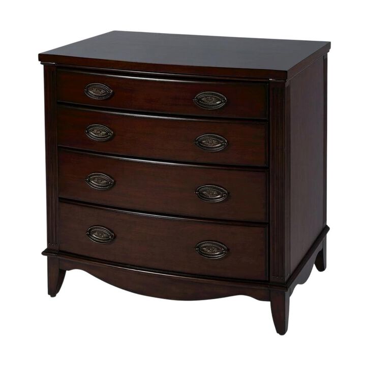 Butler Specialty Agatha 32 in. W Rectangular Wood 4 Drawer Accent Chest