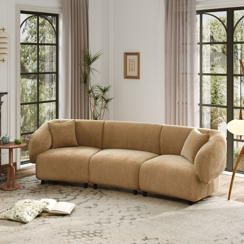 Jopras Curved 3-Seater Sofa image number 1