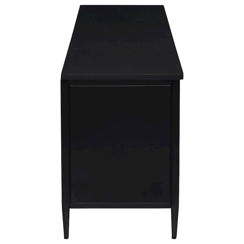 Coaster Co. of America Amherst 2-door 70-inch Metal TV Stand Media Console Black