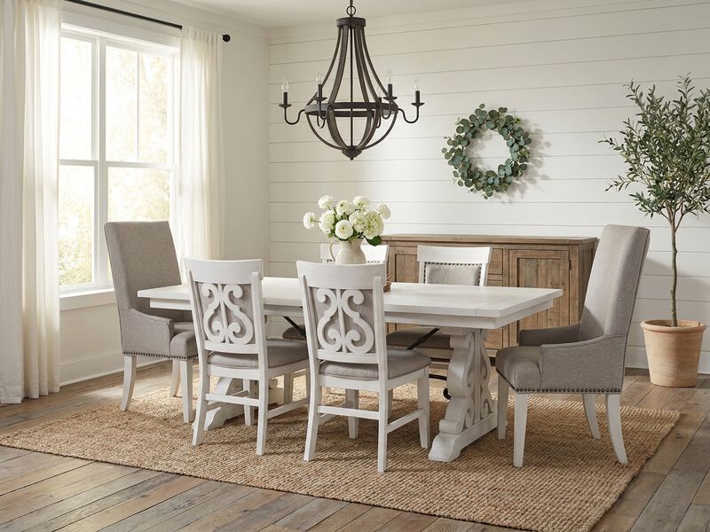 Charthouse Dining Table in White image number 1