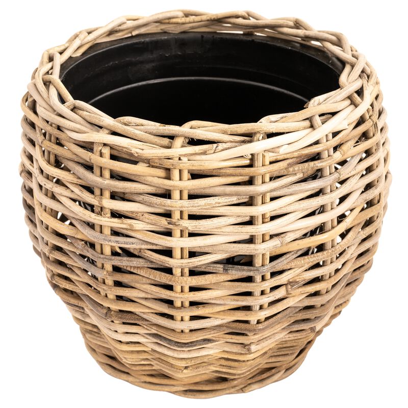 Saboga Home&trade; Round Belly Planter with Plastic Insert image number 0