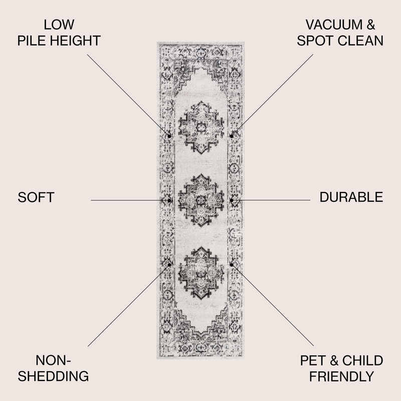 Inigo Cottage Medallion Area Rug