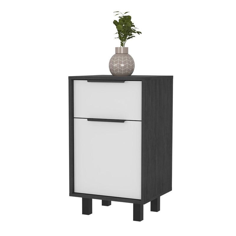 Streamdale Kaia Z Nightstand, Smokey Oak White image number 0