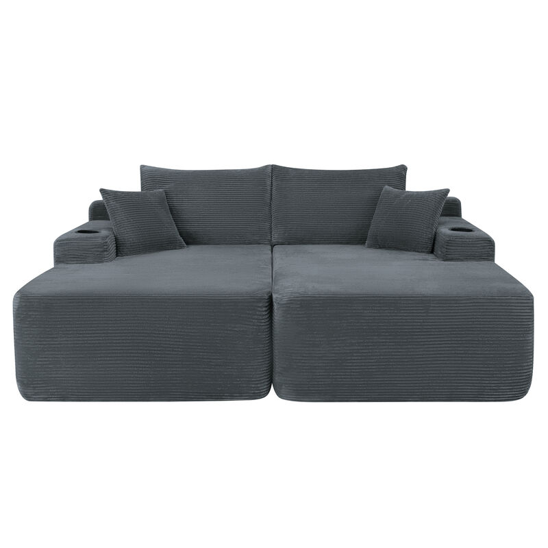 Mesug 69" Cloud Sectional Couch image number 0