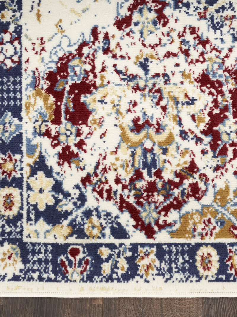 Grafix GRF31 Turquoise/Multicolor 2'3" x 7'6" Rug image number 2