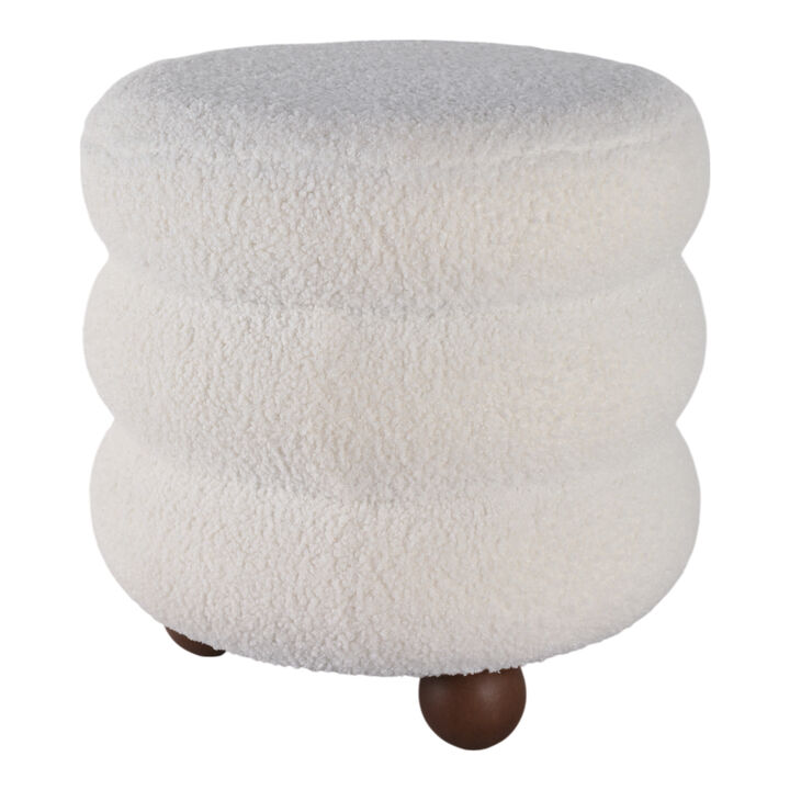 18x18" Ribbed Teddy Ottoman