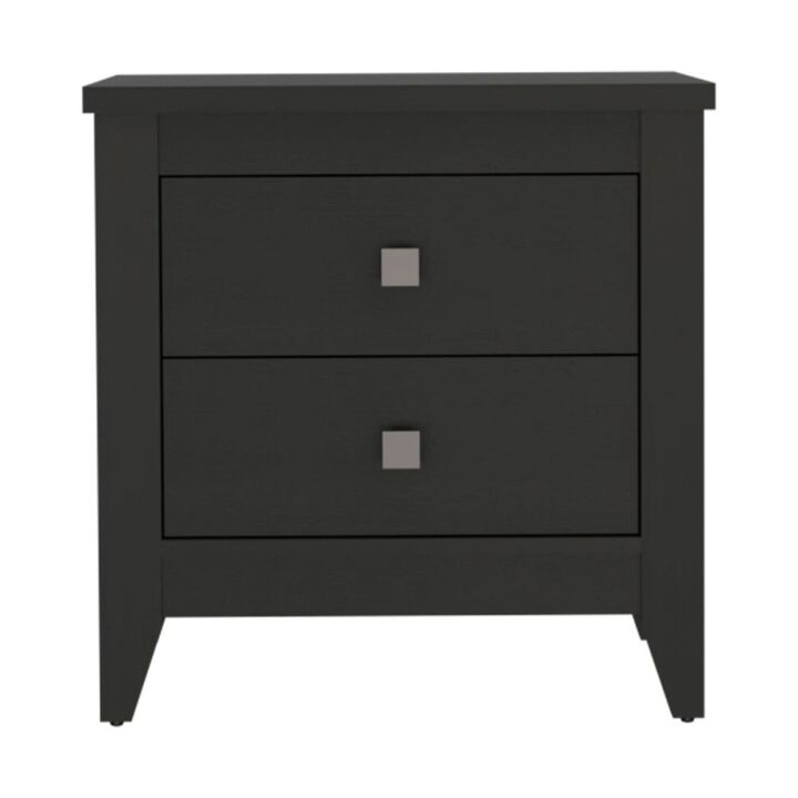 Streamdale Amara Nightstand, Two Shelves, Four Legs