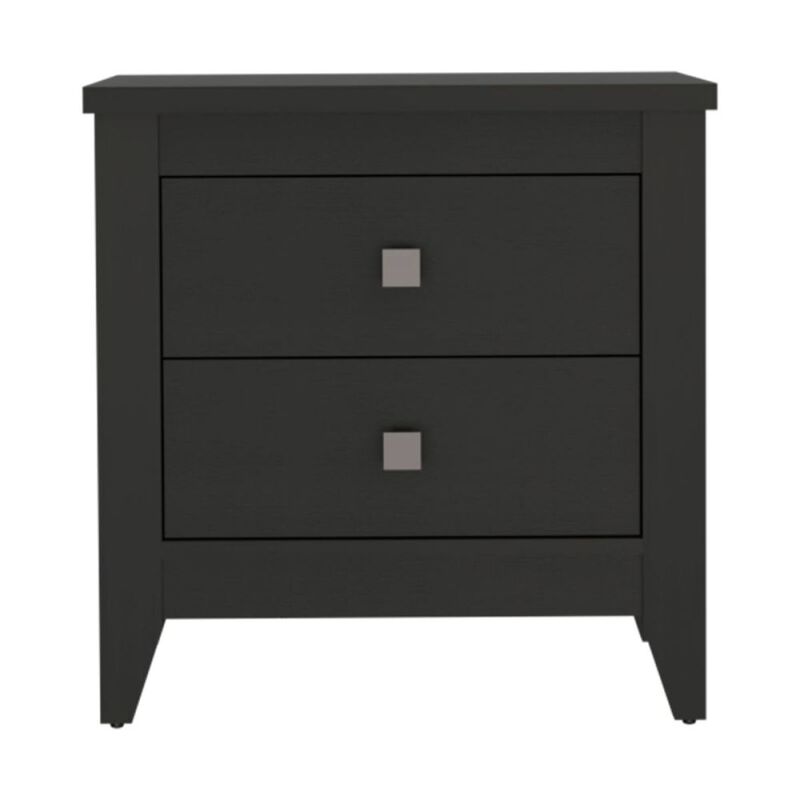 Streamdale Amara Nightstand, Two Shelves, Four Legs