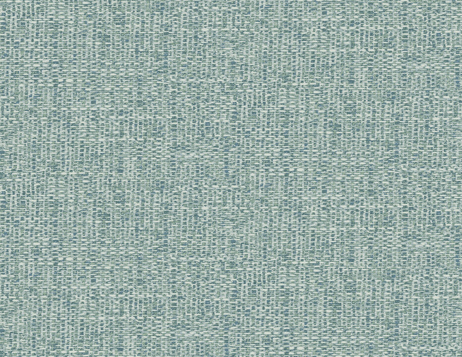 Snuggle Teal Woven Texture Wallpaper
