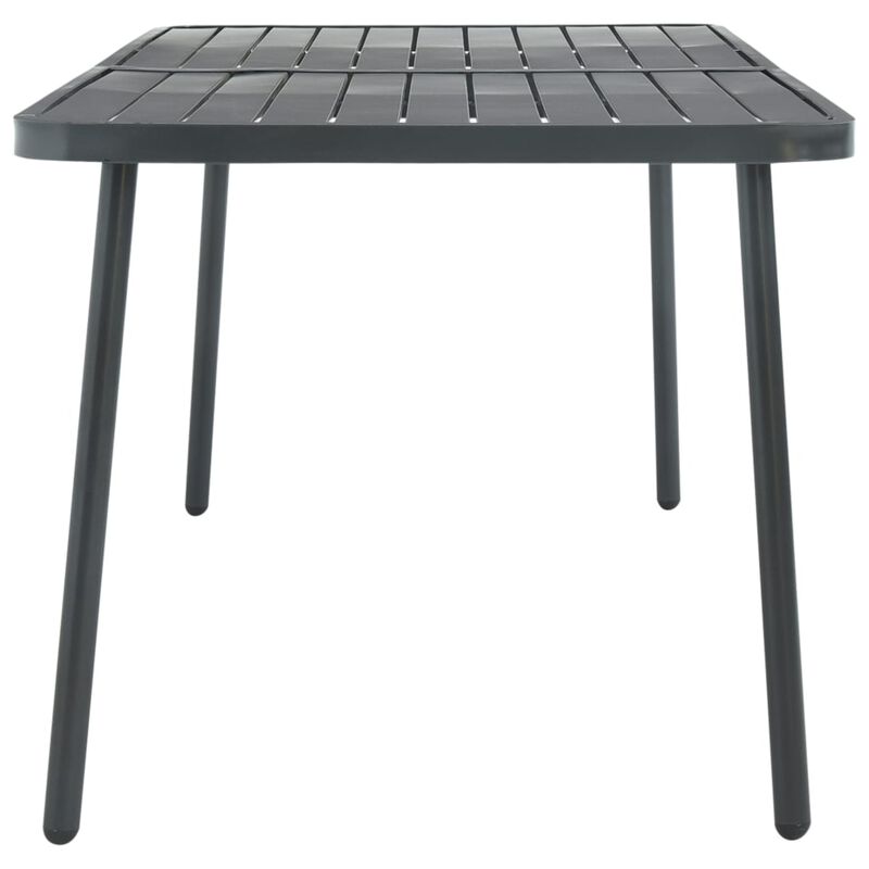 vidaXL Garden Table Dark Gray 70.9"x32.7"x28.3" Steel