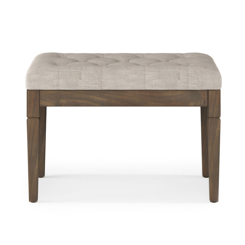 Simpli Home Waverly Small Tufted Ottoman Bench image number 2