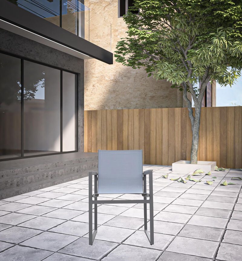 Durable Metal Outdoor Dining Chair Set of Two for Backyard Seating