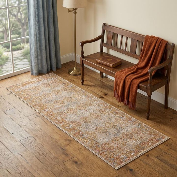 HomeRoots Southwestern Runner Rug