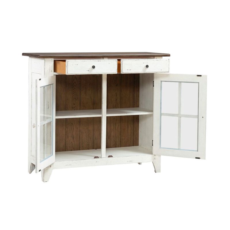 Liberty Furniture Al Fresco Server Cabinet for Dining Room - Graphite & Whitestone image number 5