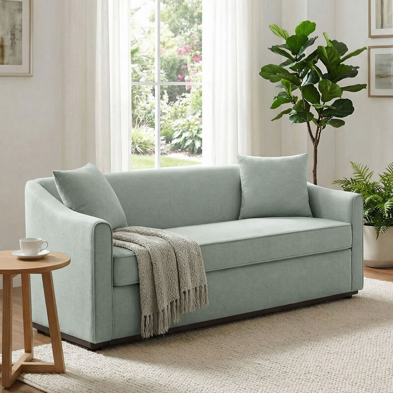 Modern 3-Seater Chenille Sofa image number 2