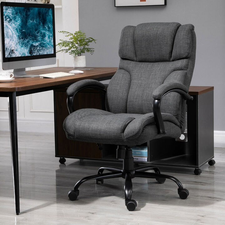 Dark Gray Executive Chair: Big & Tall 500lbs Office Chair