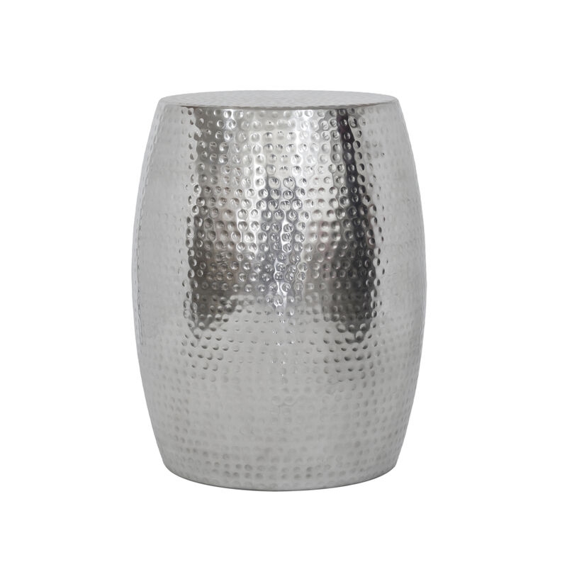 Pasargad Home Eclipse Hand-Forged Silver Metal Side Table image number 0