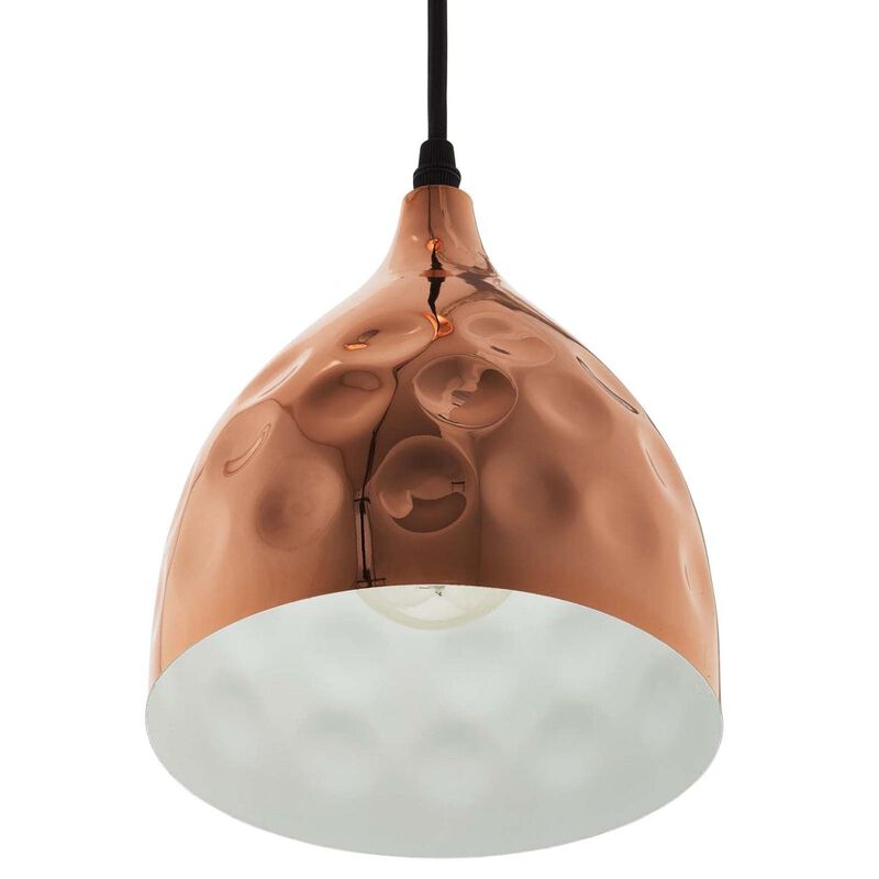 Modway Dimple Contemporary Modern Bell Shade 6.5" Hanging Ceiling Light Pendant Light Fixture In image number 3
